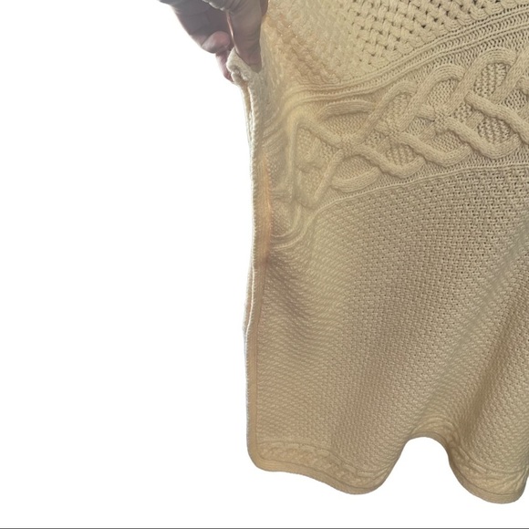 Lauren Ralph Lauren Cream Off White Alpaca Wool Blend Sweater Cover Up - Picture 4 of 9